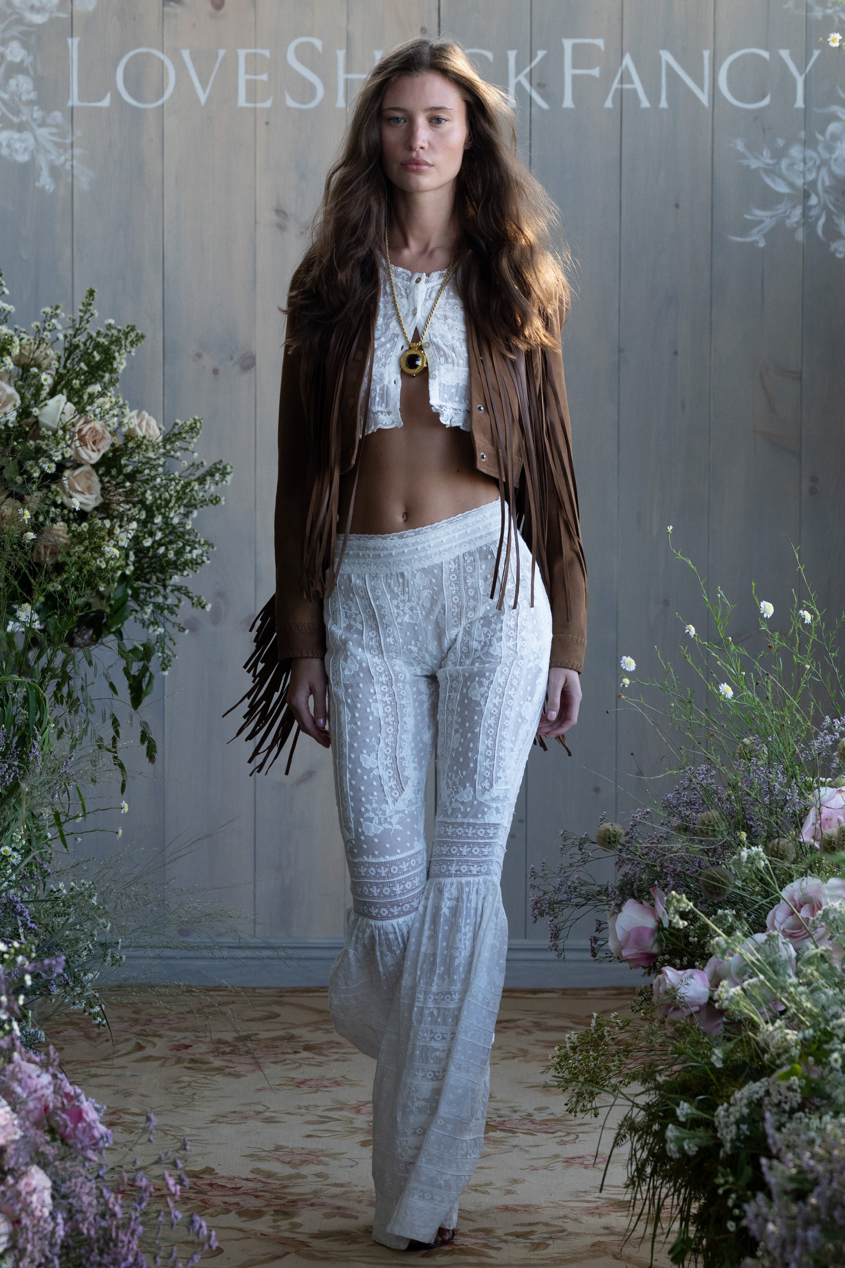 Telva Cotton Victorian Bell Bottom Pant | Loveshackfancy outlet