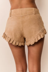 Azalure Suede Eyelet Mini Shorts | Loveshackfancy discount