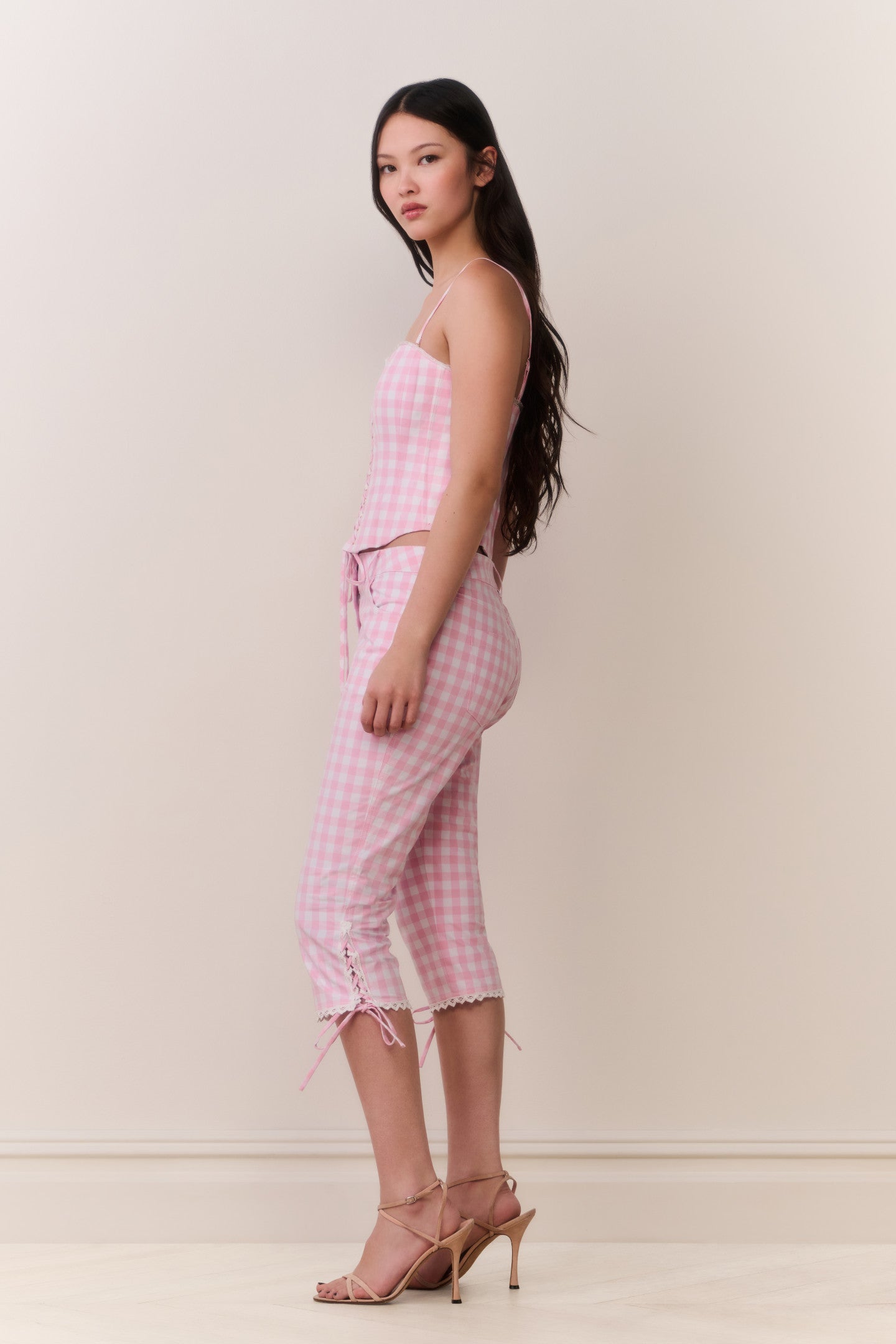 Elarose Gingham Capri Pant | Loveshackfancy sale