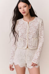 Lavendine Lace Mini Shorts | Loveshackfancy US