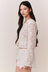 Lavendine Lace Mini Shorts | Loveshackfancy US