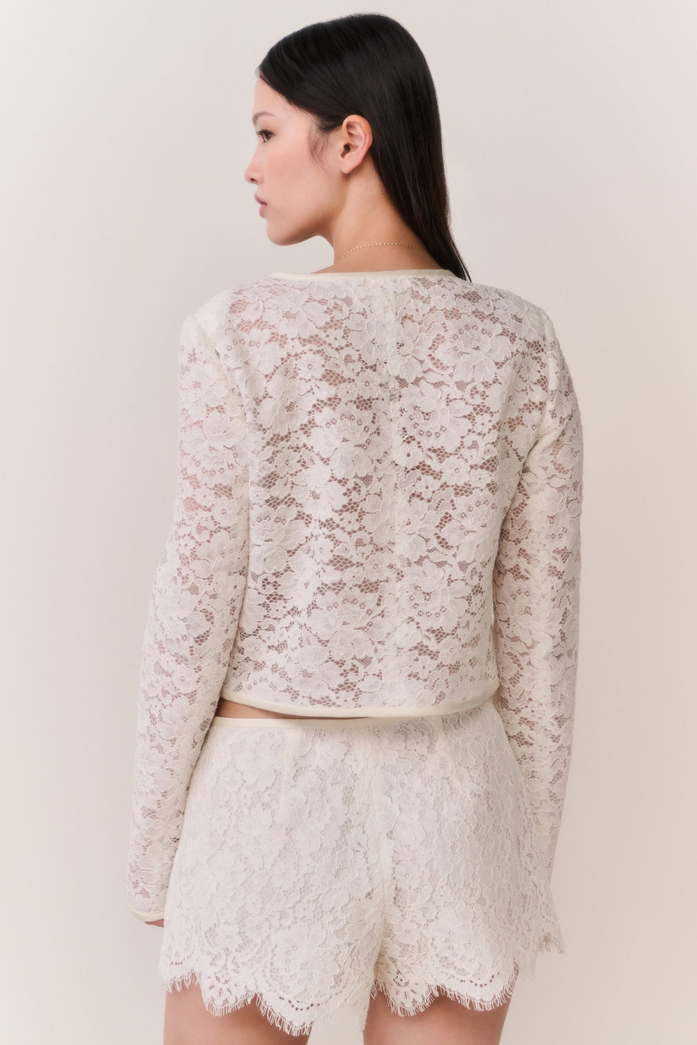 Lavendine Lace Mini Shorts | Loveshackfancy US