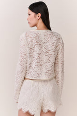 Lavendine Lace Mini Shorts | Loveshackfancy US