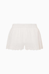 Ocean Embroidered Cotton Cover-Up Shorts | Loveshackfancy near me