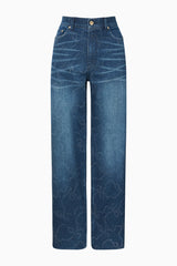 Dessa Crystal Bow Jeans | Loveshackfancy sale