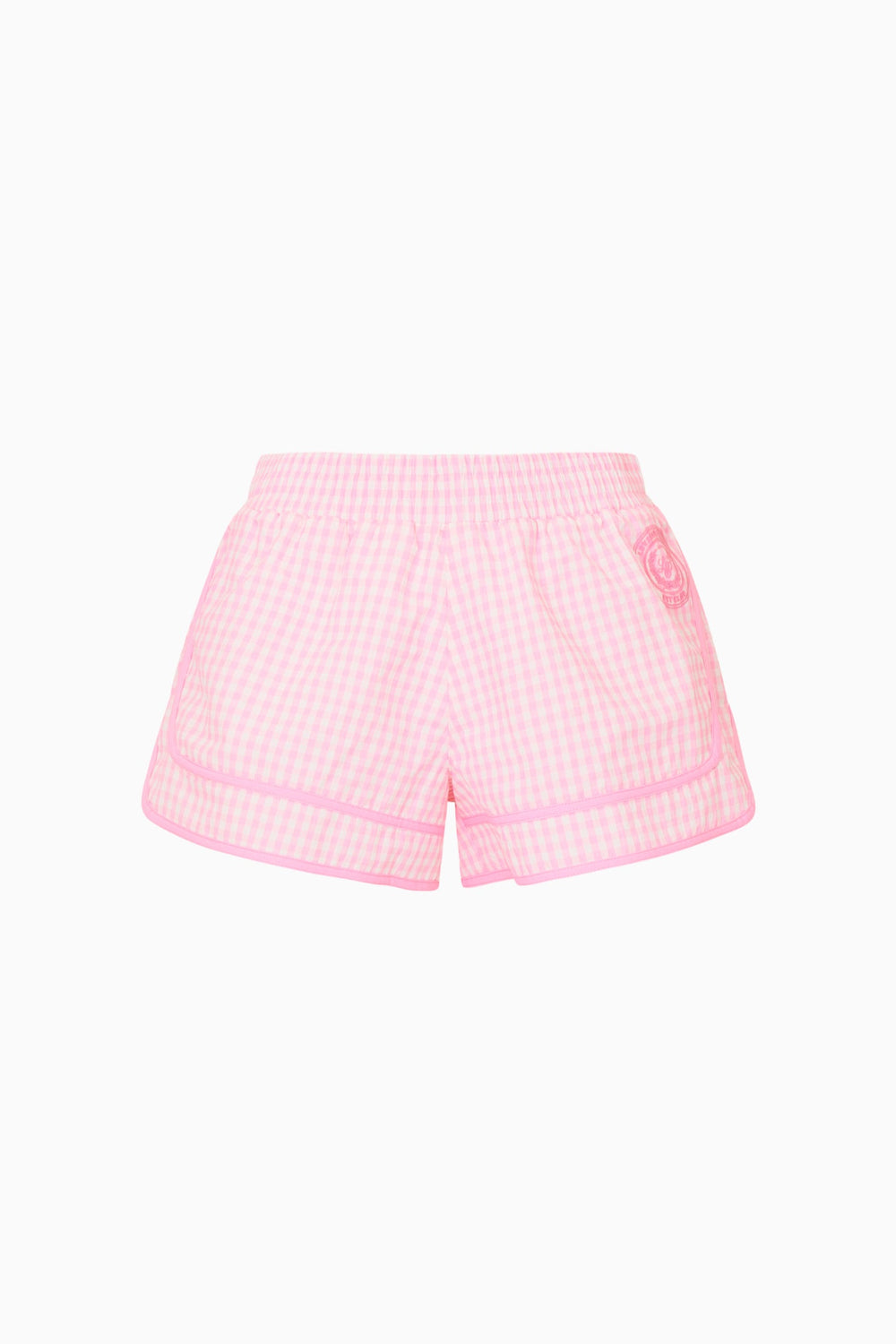 Lavey Gingham Windbreaker Shorts | Loveshackfancy US