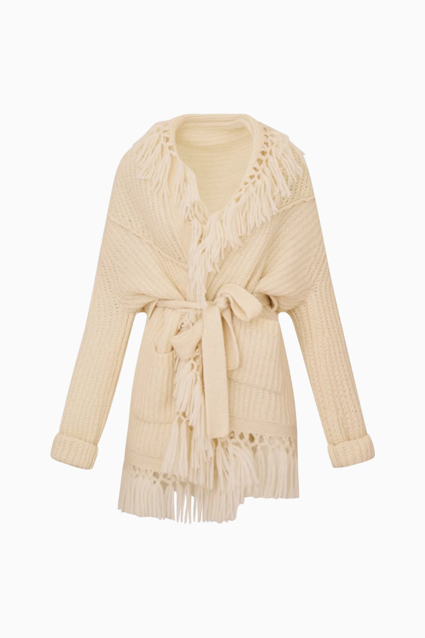 Daphira Fringe Alpaca Wrap Cardigan | Loveshackfancy US