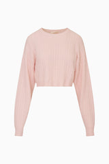 Filomena Cropped Cable Knit Pullover | Loveshackfancy outlet