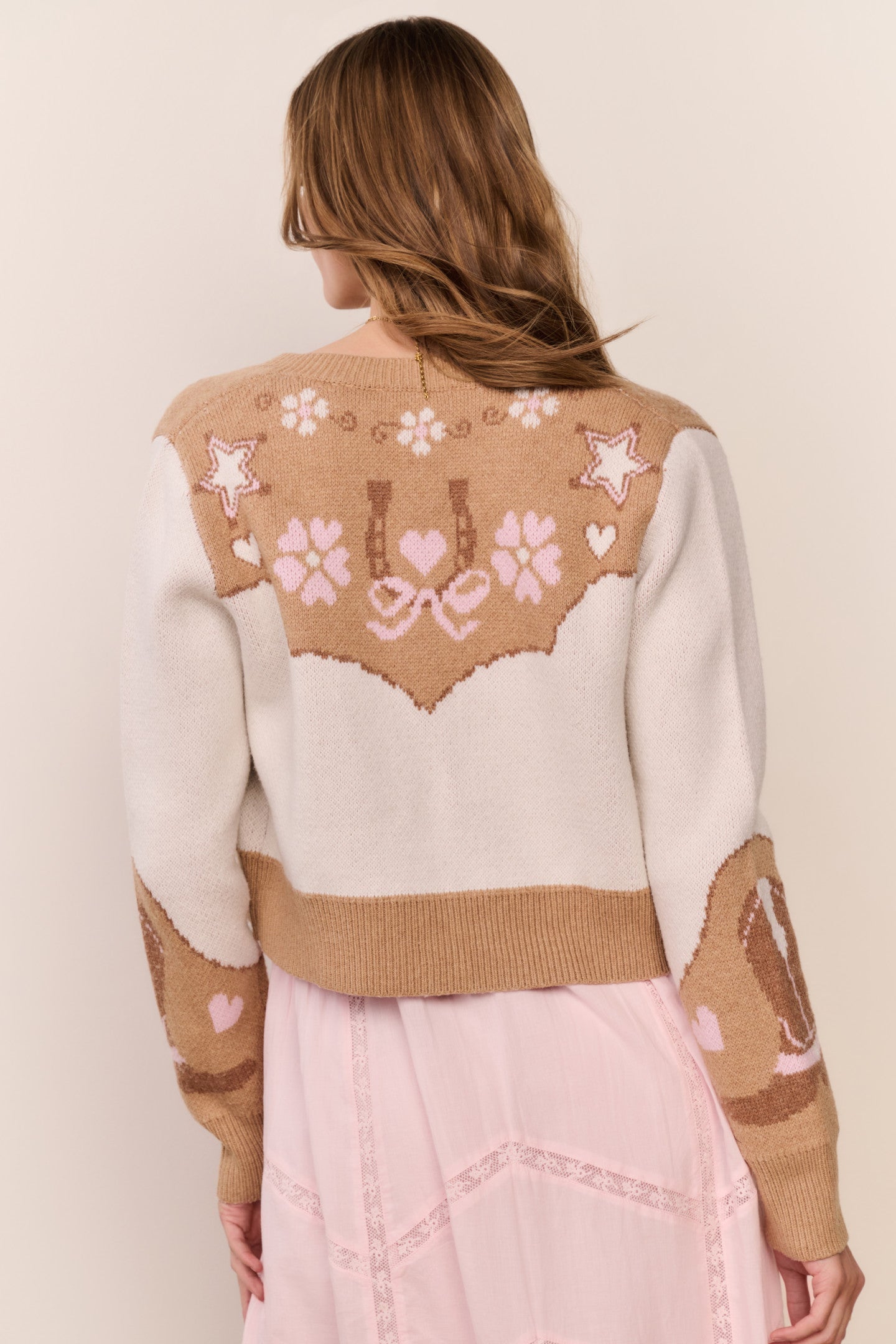 Leyah Wool-Blend Saddle Up Cardigan | Loveshackfancy discount