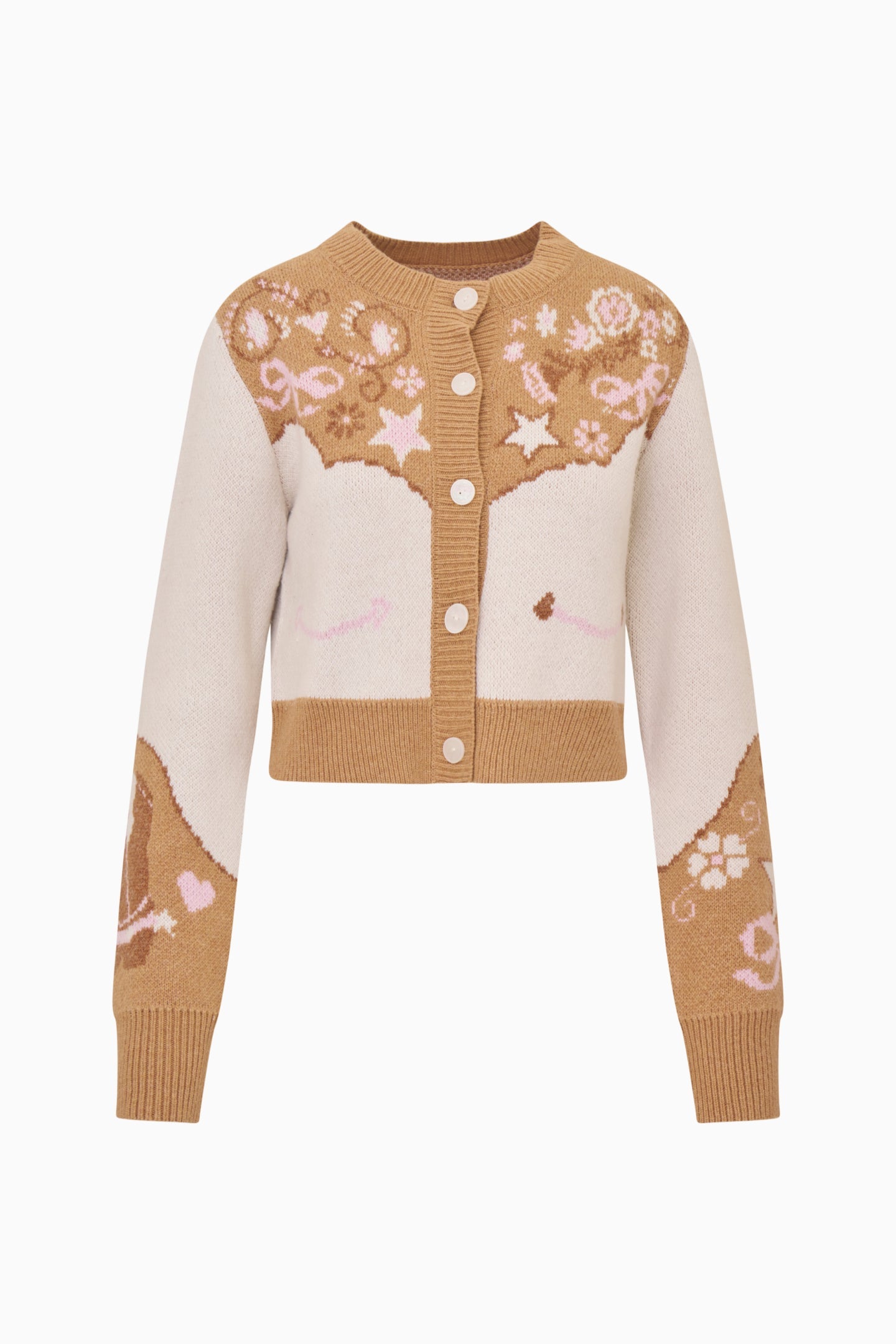 Leyah Wool-Blend Saddle Up Cardigan | Loveshackfancy discount