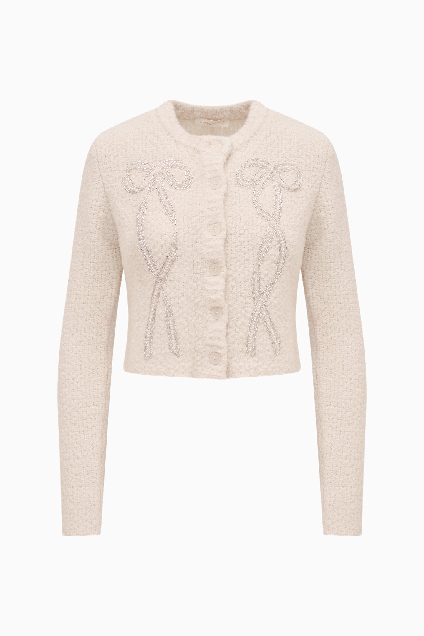 Leocadia Wool-Blend Embellished Cardigan | Loveshackfancy on sale
