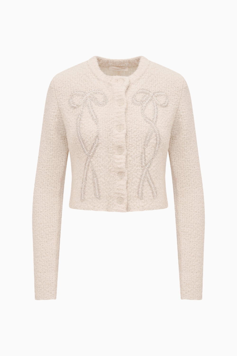Leocadia Wool-Blend Embellished Cardigan | Loveshackfancy on sale