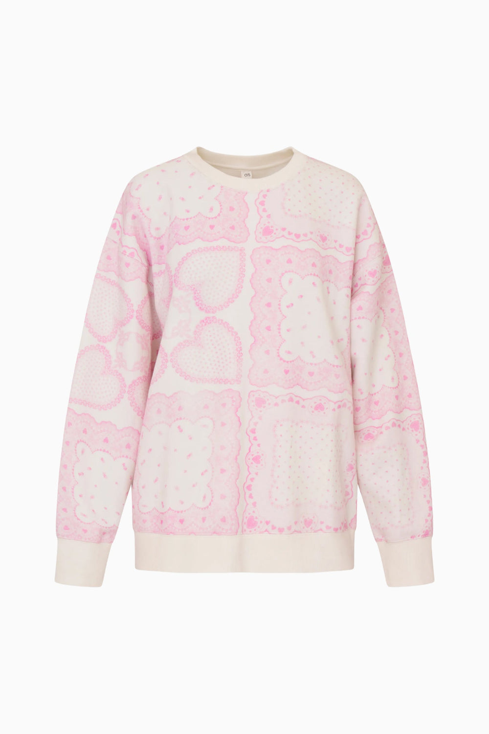 Leila Heart Printed Fleece Pullover | Loveshackfancy sale