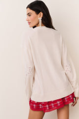 Westcott Wool-Cashmere Lace Star Pullover | Loveshackfancy online