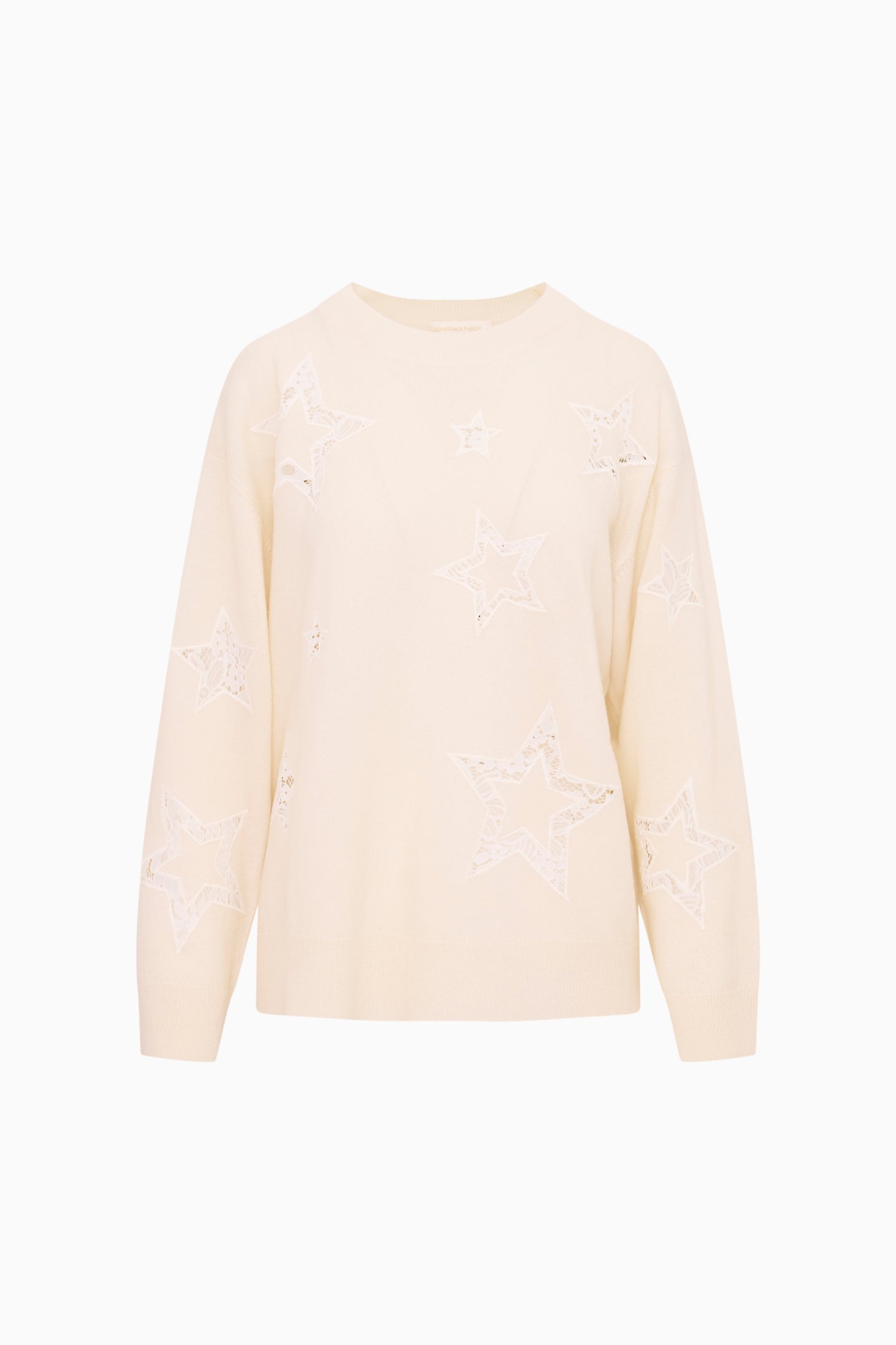 Westcott Wool-Cashmere Lace Star Pullover | Loveshackfancy online