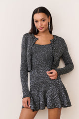 Ferra Sequin Stretch Knit Cardigan | Loveshackfancy sale