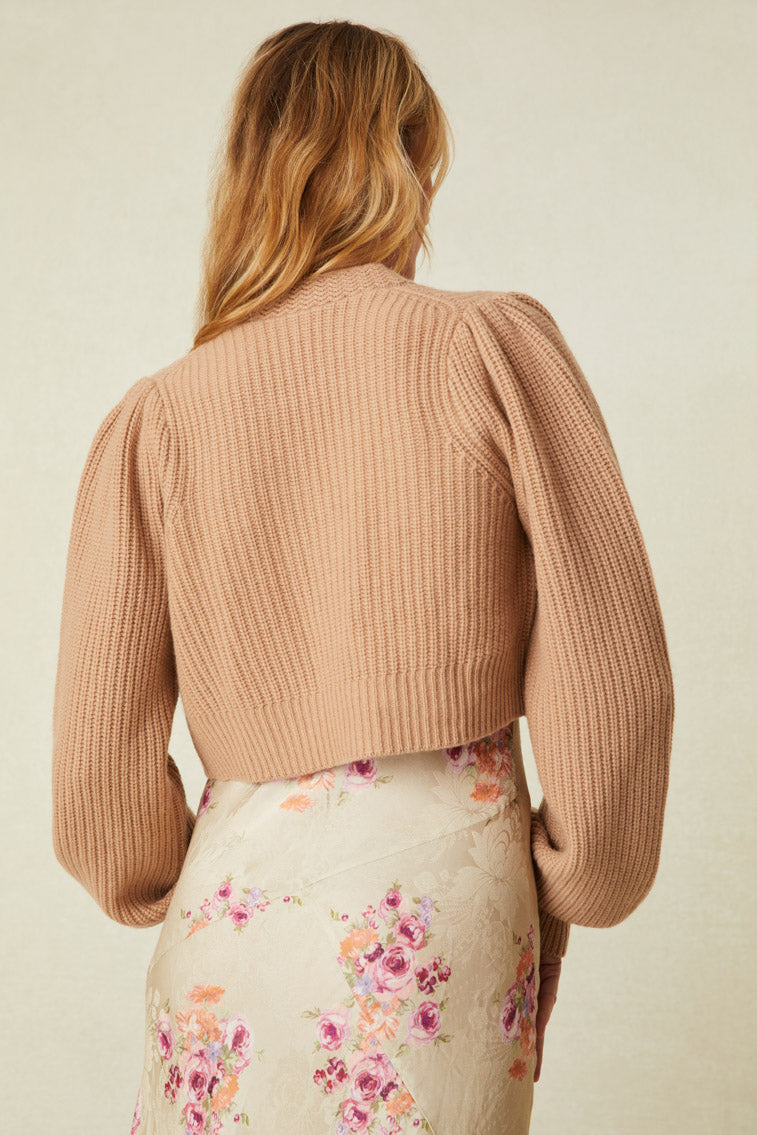 Avignon V-Neck Crop Cardigan | Loveshackfancy on sale