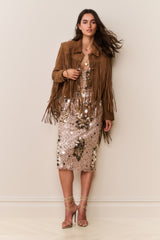 Maelis Suede Fringe Jacket | Loveshackfancy discount