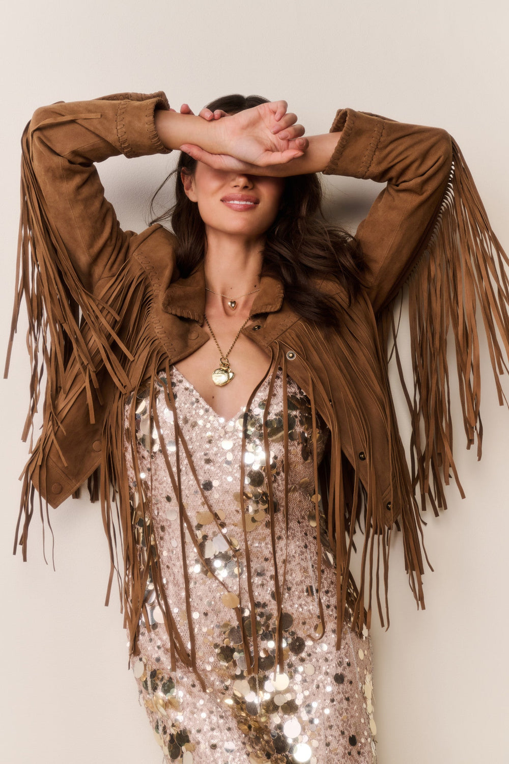 Maelis Suede Fringe Jacket | Loveshackfancy discount