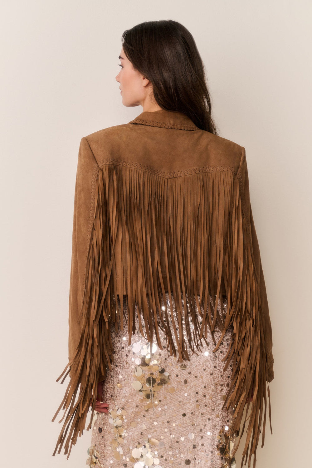 Maelis Suede Fringe Jacket | Loveshackfancy discount