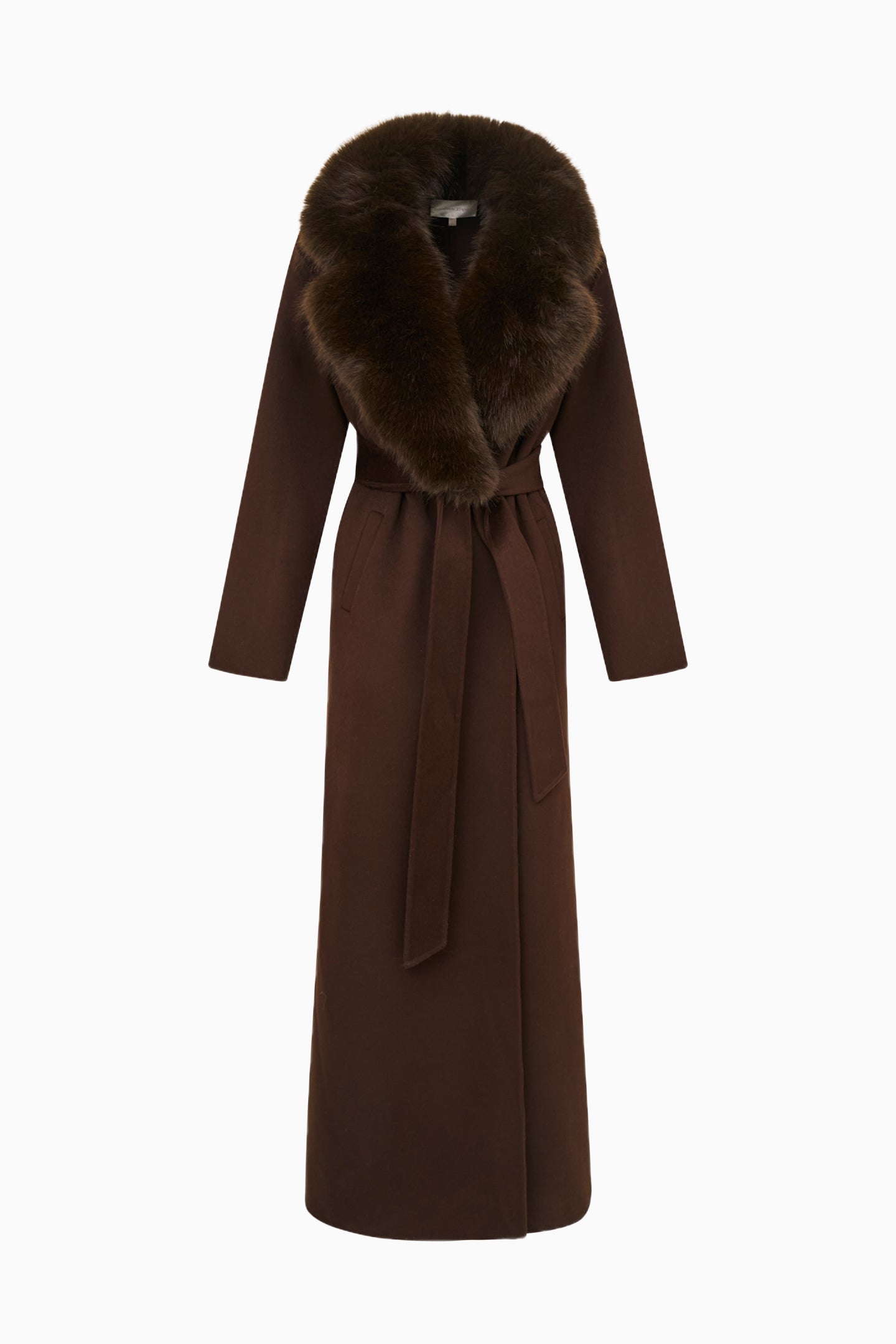Kenzia Faux Fur Collar Wool Coat | Loveshackfancy US