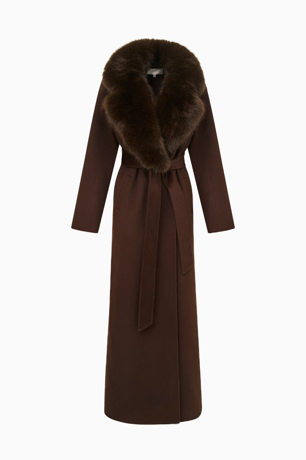 Kenzia Faux Fur Collar Wool Coat | Loveshackfancy US