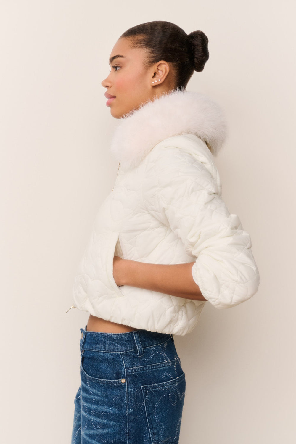 Sandria Heart-Quilted Puffer Jacket | Loveshackfancy near me