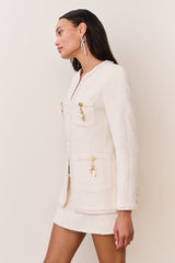 Adrina Tweed Embellished Jacket | Loveshackfancy US