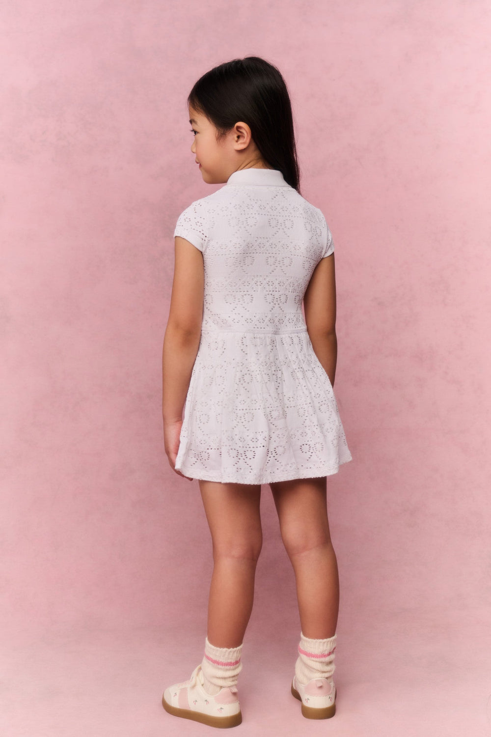 Little Girls Courtley Eyelet Active Dress | Loveshackfancy US