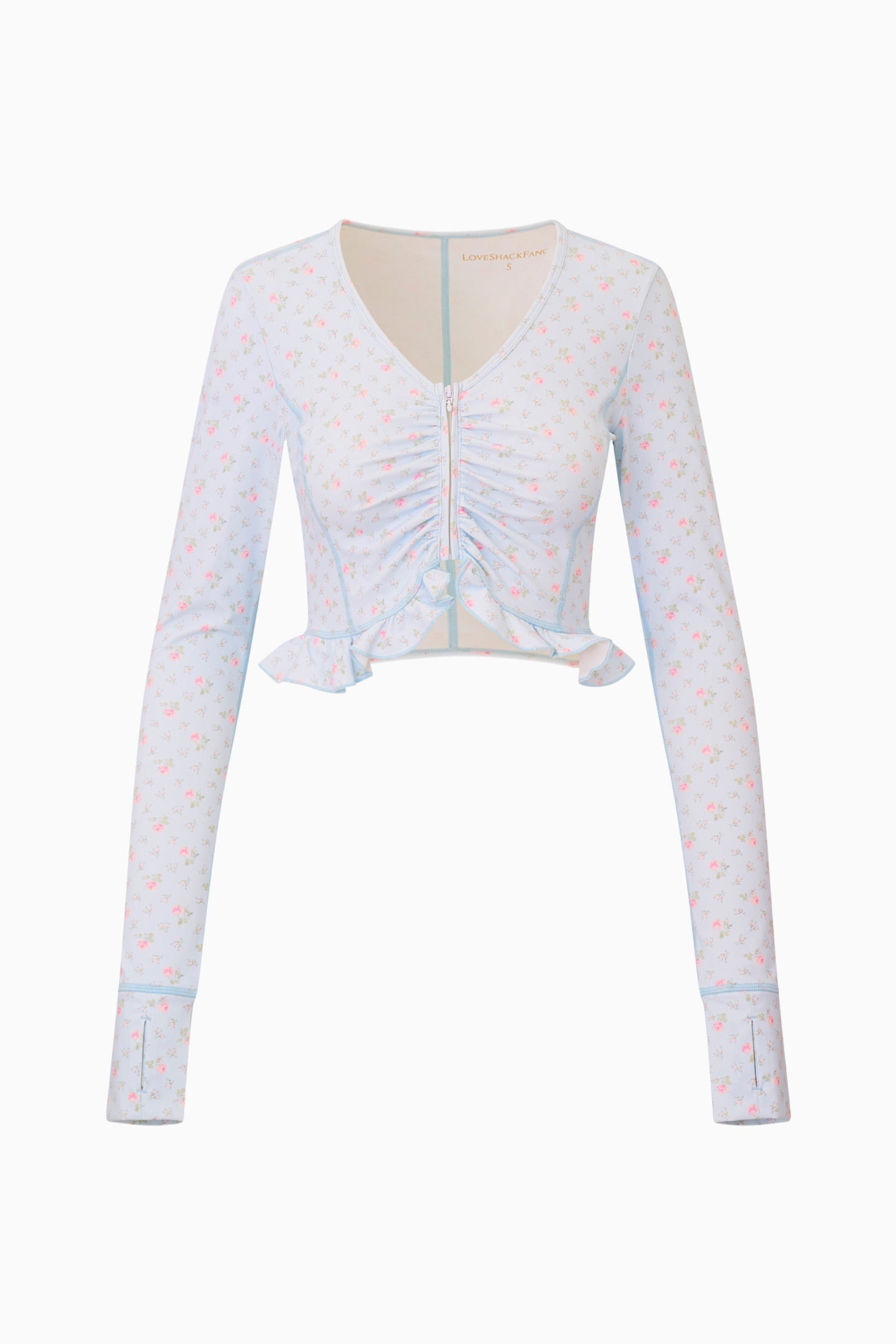 Medway Printed Zip-Up Active Top | Loveshackfancy discount