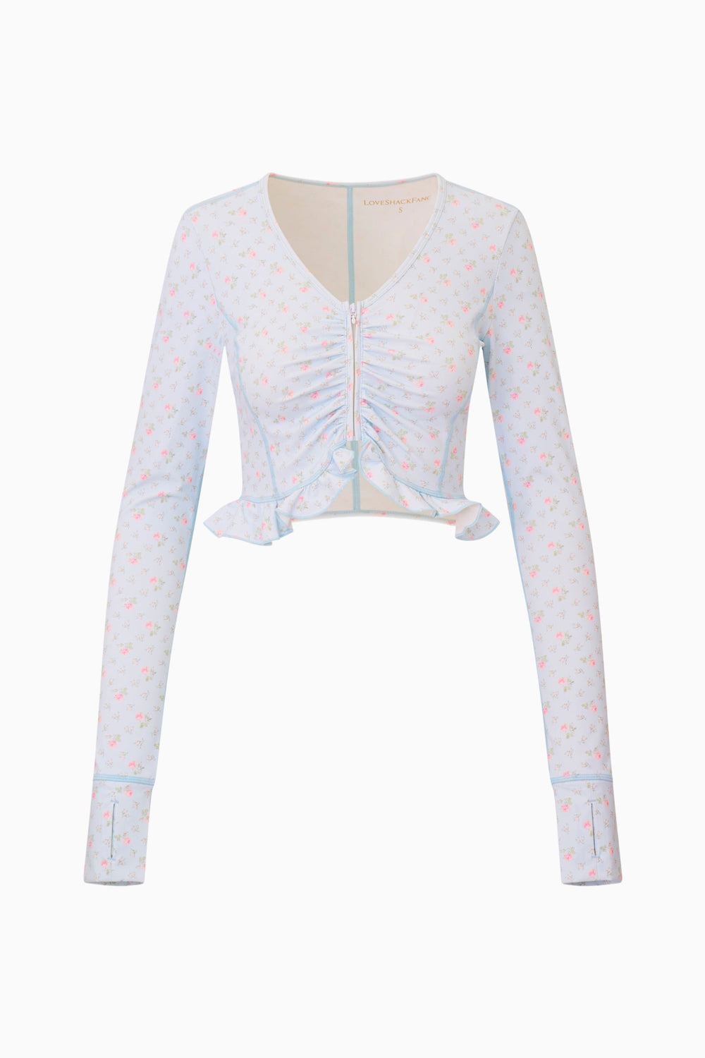 Medway Printed Zip-Up Active Top | Loveshackfancy discount