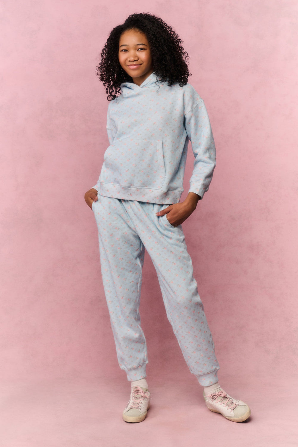 Tween Floral Nacova Hoodie | Loveshackfancy US