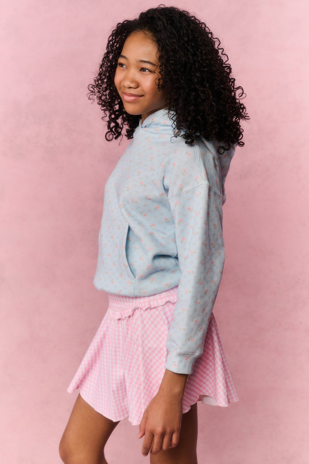 Tween Gingham Shanonly Active Skort | Loveshackfancy near me