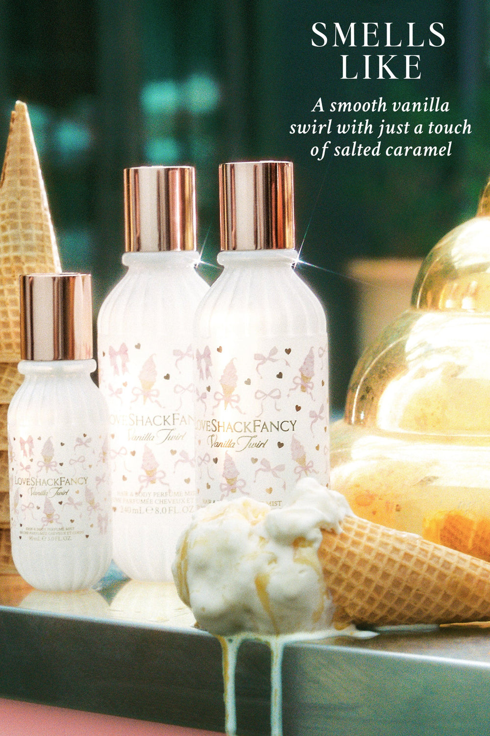 Vanilla Twirl Hair & Body Perfume Mist with Vanilla Mousse and Salted Caramel | Loveshackfancy sale