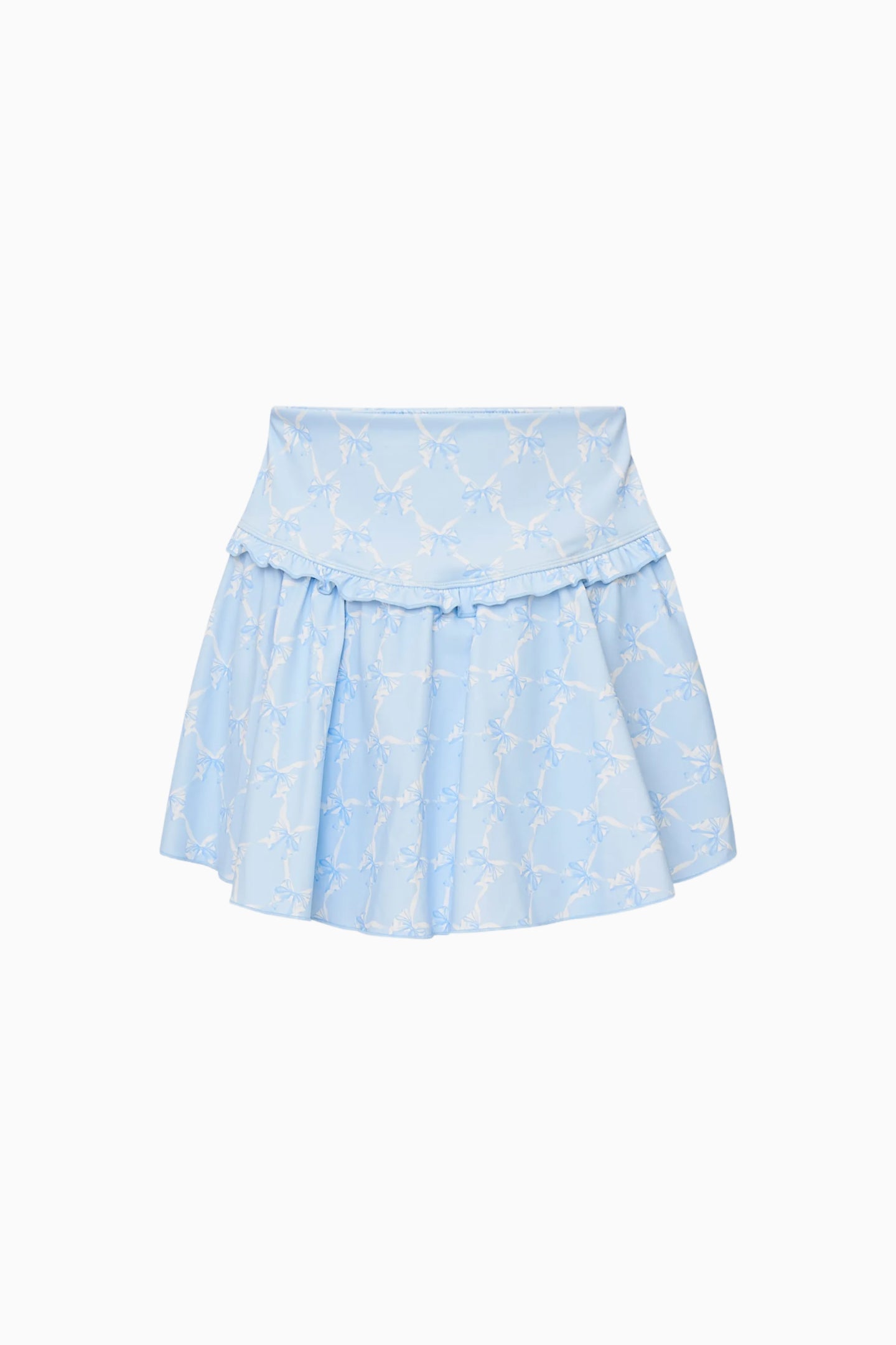 Vanina Bow Print Mini Active Skort | Loveshackfancy online