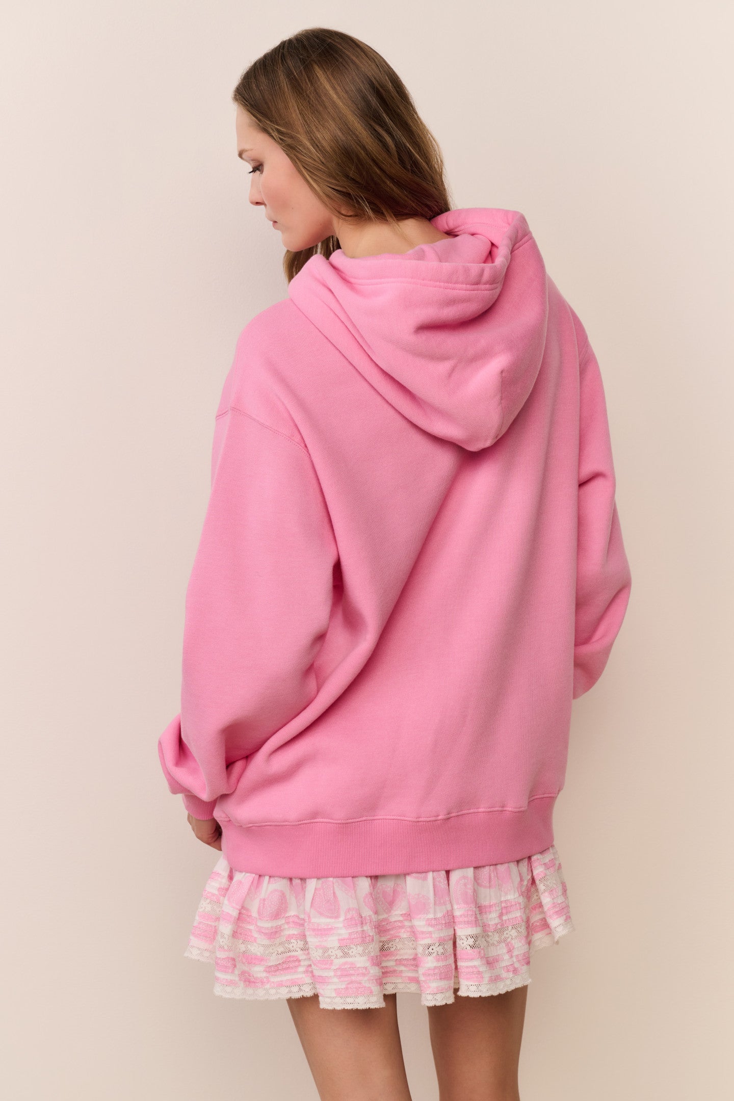 Nacova Heart Doily Fleece Hoodie | Loveshackfancy sale