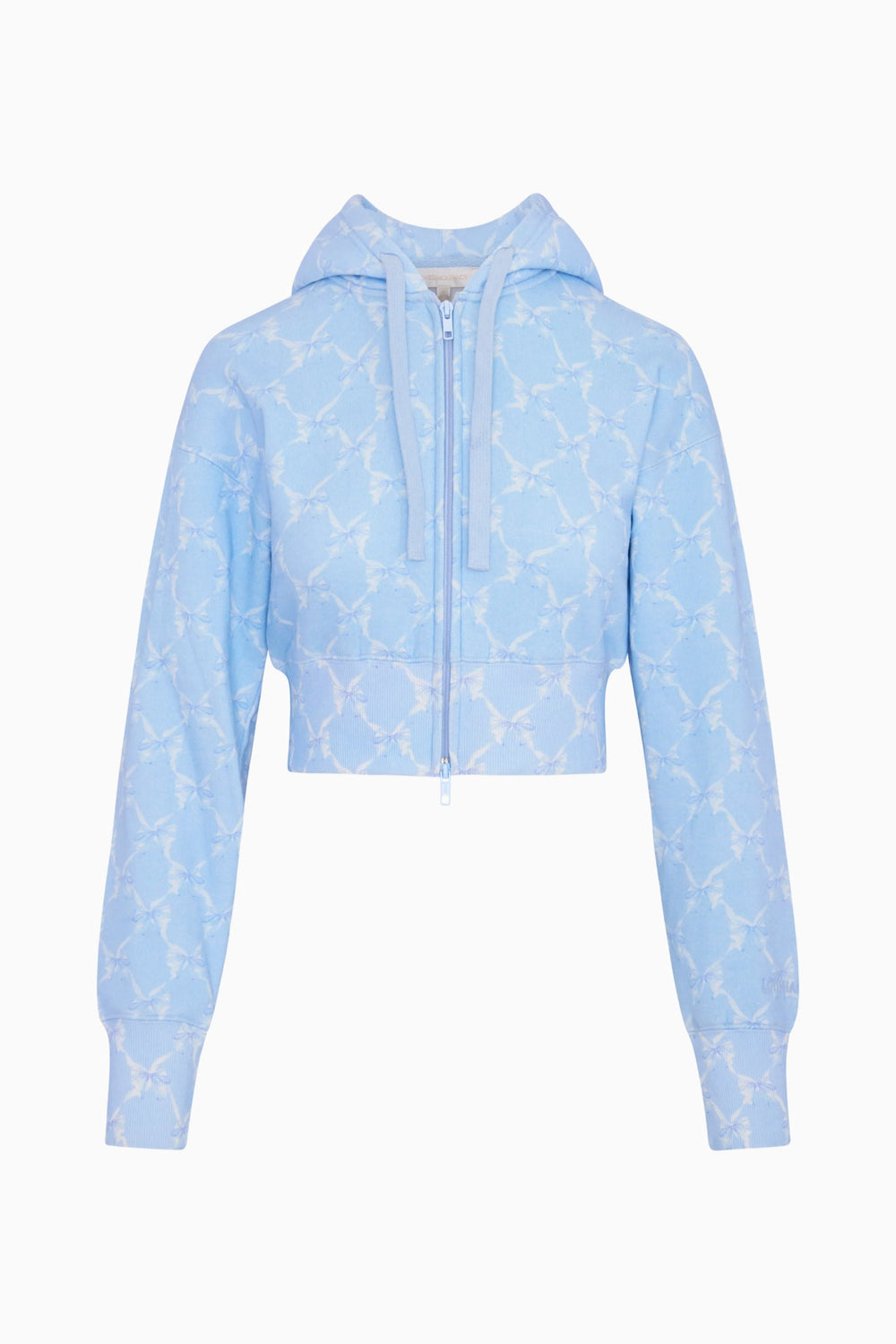 Arienne Cropped Bow Print Hoodie | Loveshackfancy for sale