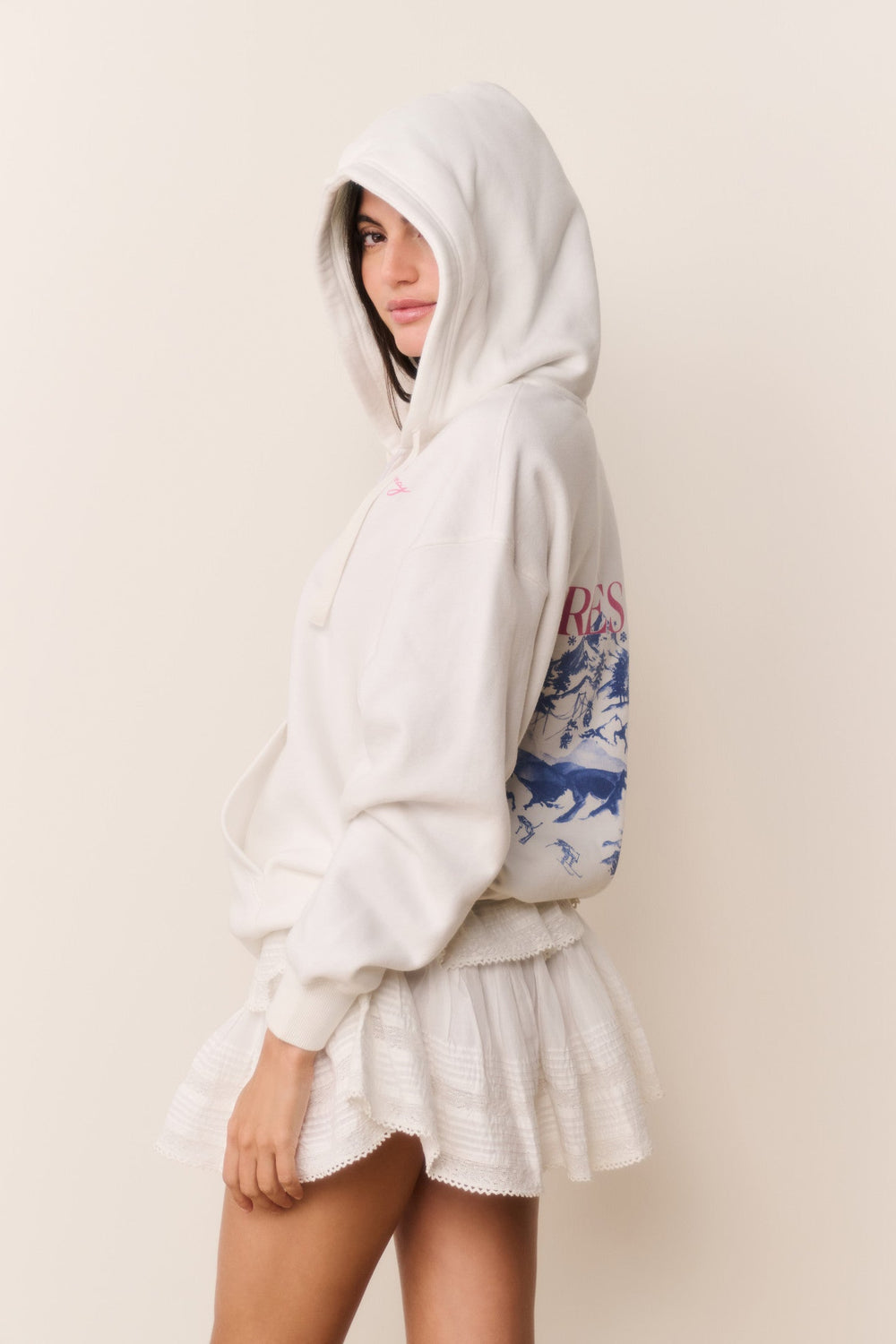 Ballie Ski Zip-Up Hoodie | Loveshackfancy on sale