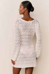 Vespa Crochet Mini Cover-Up Dress | Loveshackfancy US