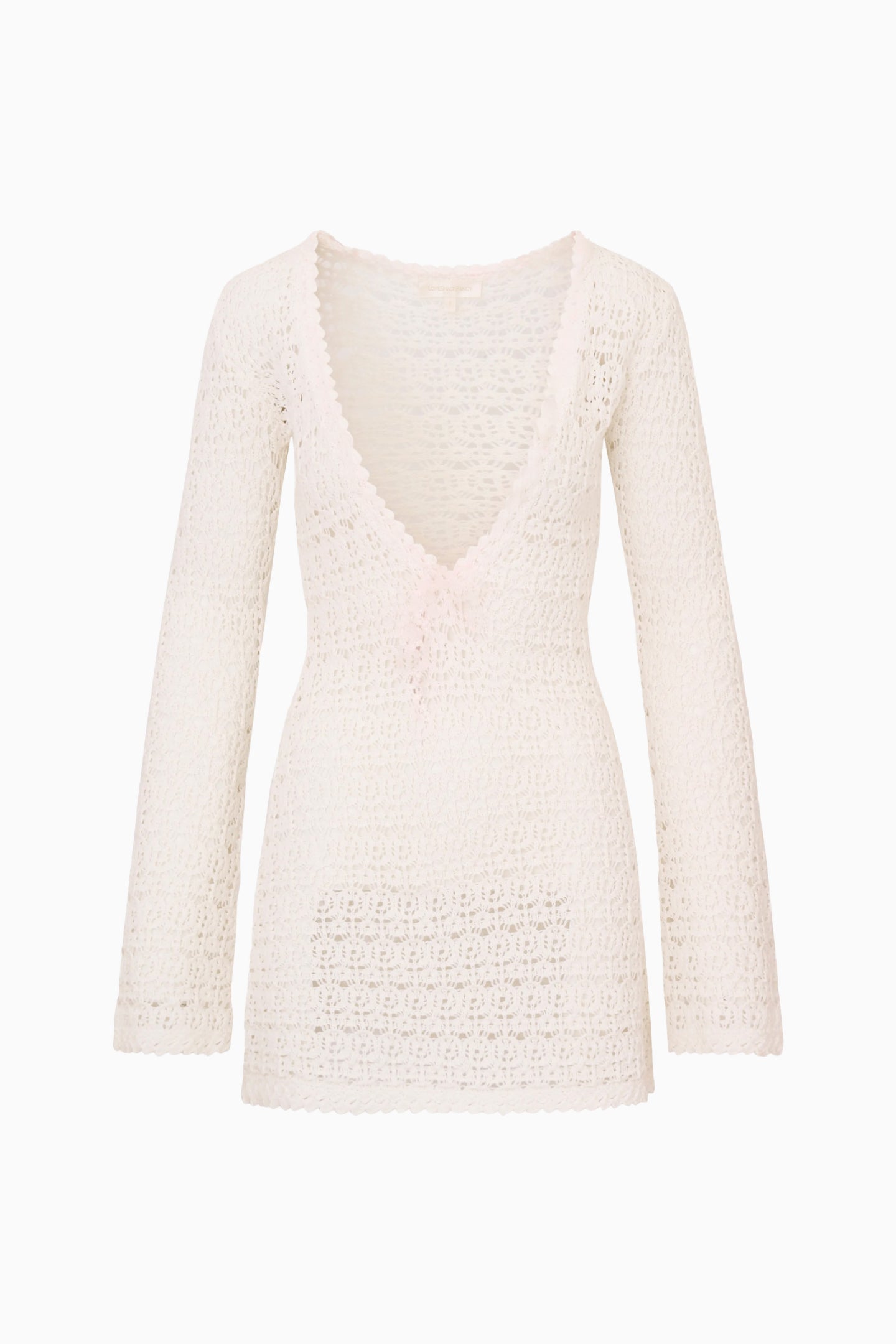 Vespa Crochet Mini Cover-Up Dress | Loveshackfancy US