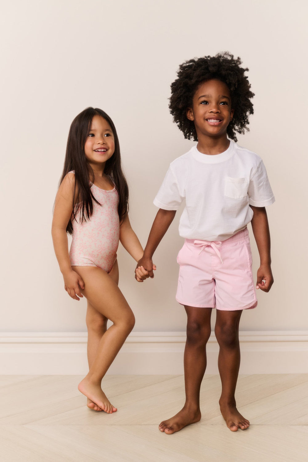 Boys Pink Swim Shorts | Loveshackfancy US