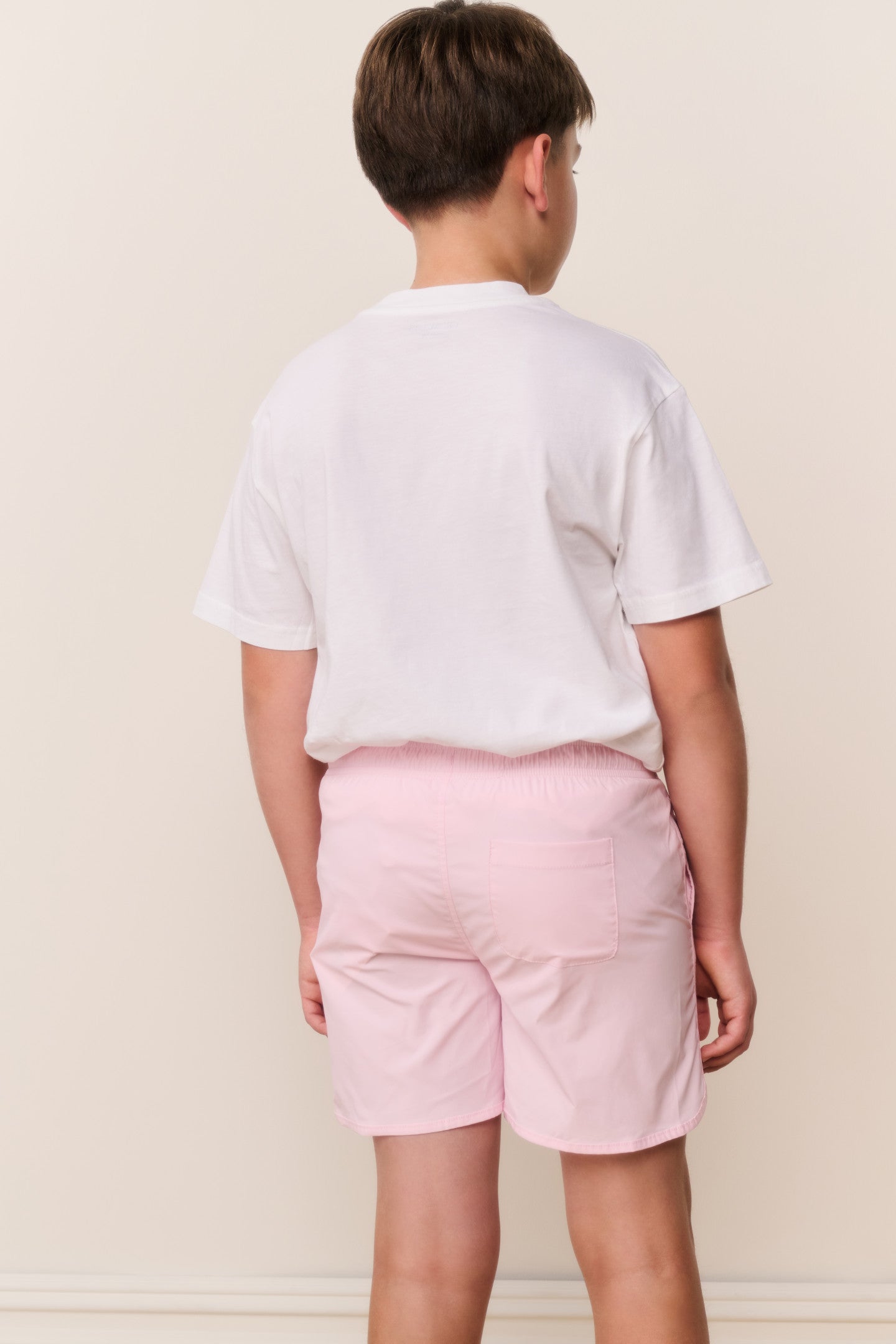 Boys Pink Swim Shorts | Loveshackfancy US