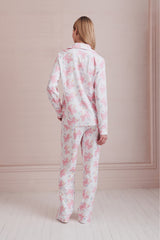 LoveShackFancy x Roller Rabbit Doily Beux Women's Long Sleeve Polo Pajama Set | Loveshackfancy near me
