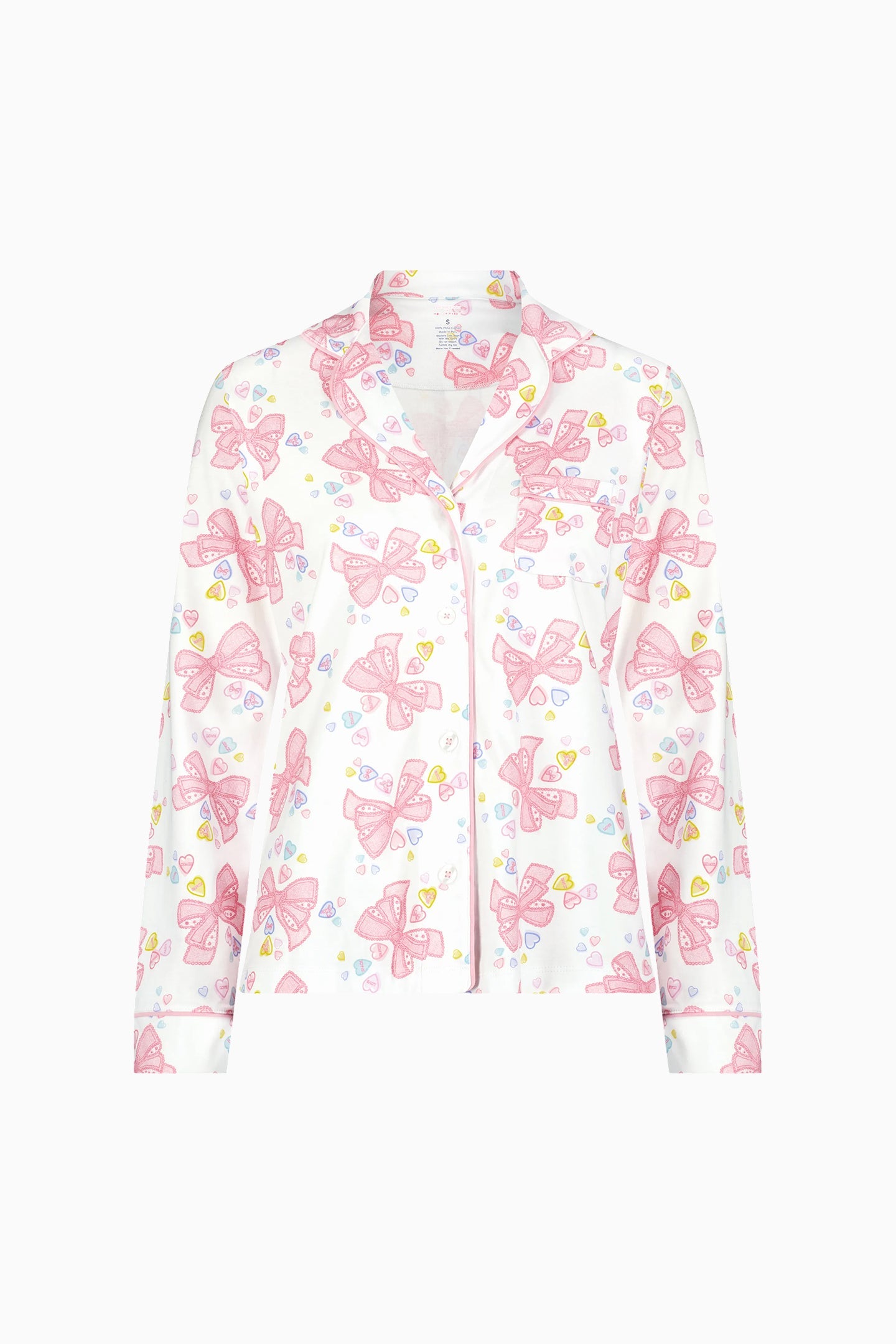 LoveShackFancy x Roller Rabbit Doily Beux Women's Long Sleeve Polo Pajama Set | Loveshackfancy near me