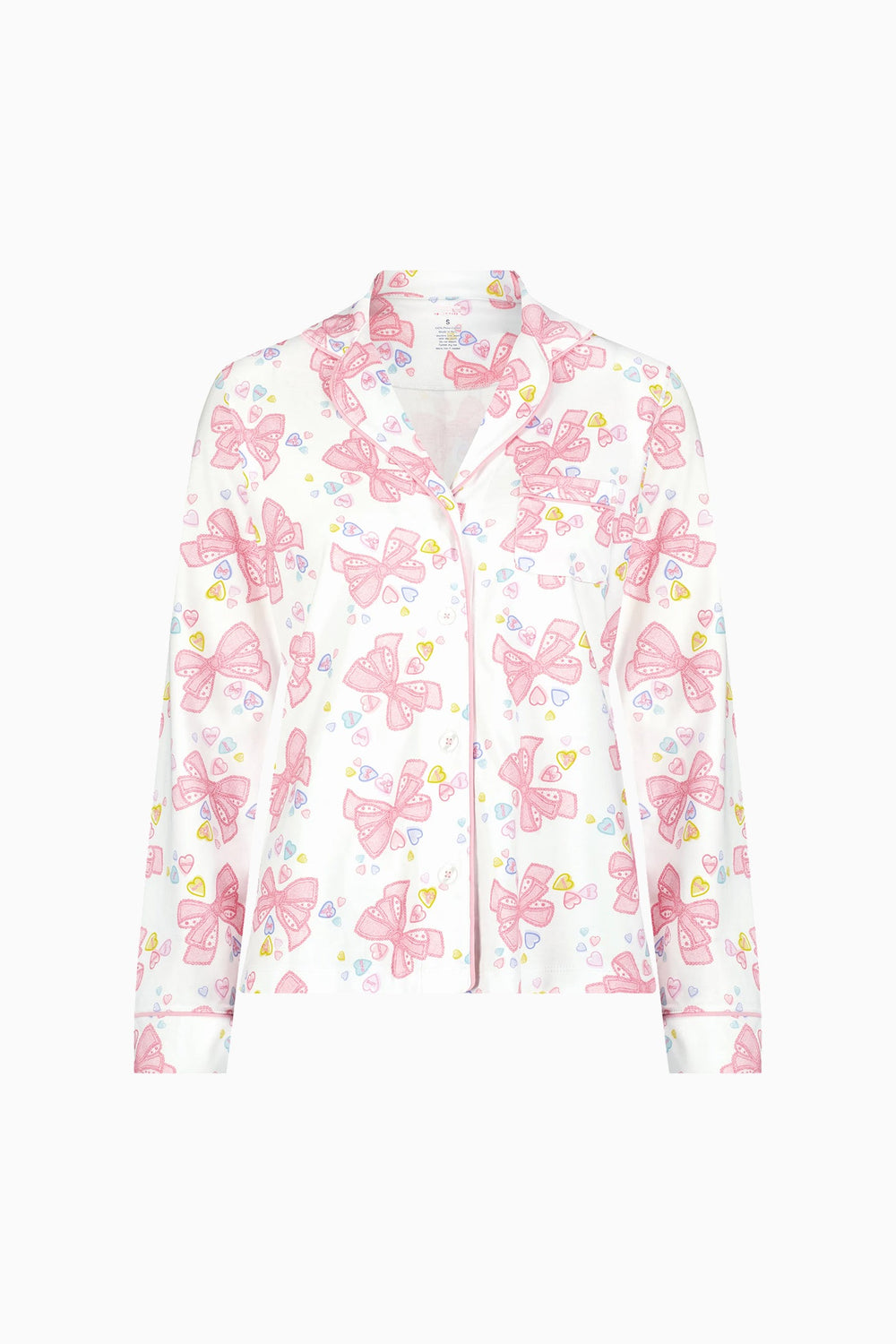 LoveShackFancy x Roller Rabbit Doily Beux Women's Long Sleeve Polo Pajama Set | Loveshackfancy near me