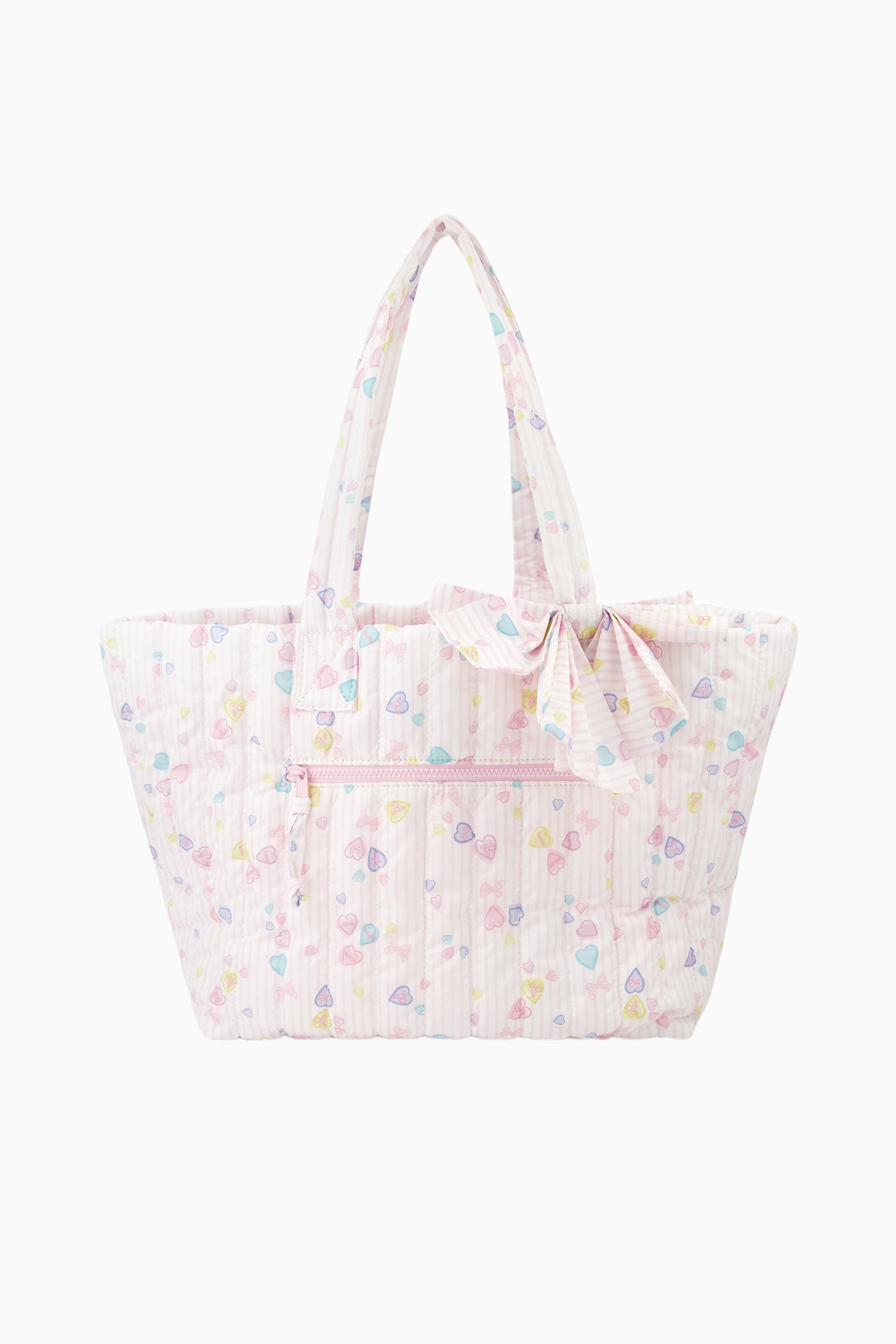 LoveShackFancy x Roller Rabbit Heart Stripe Bow Tote Bag | Loveshackfancy outlet