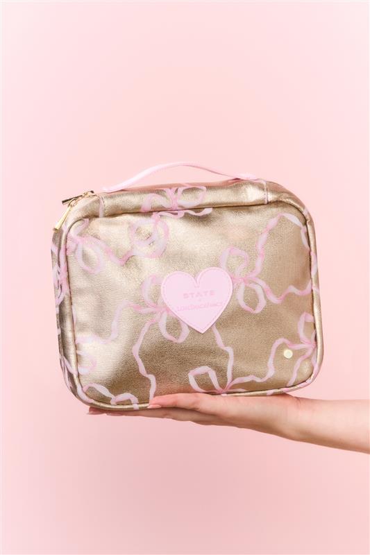 STATE x LoveShackFancy Gold Benson Toiletry Kit | Loveshackfancy discount