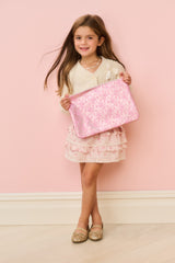 STATE x LoveShackFancy Metallic Bow Pouch | Loveshackfancy sale