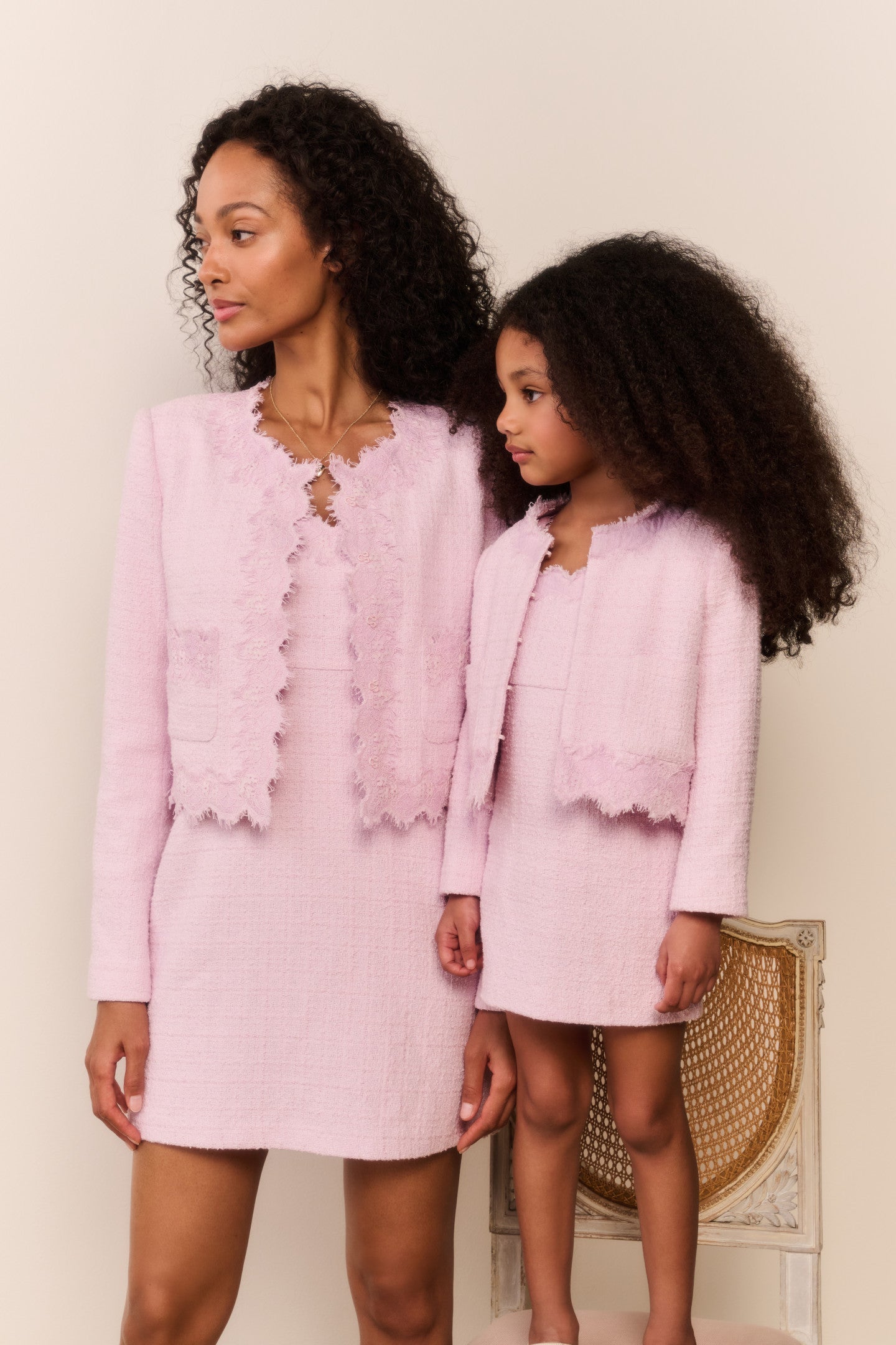 Little Girls Lace Tweed Erina Jacket | Loveshackfancy online