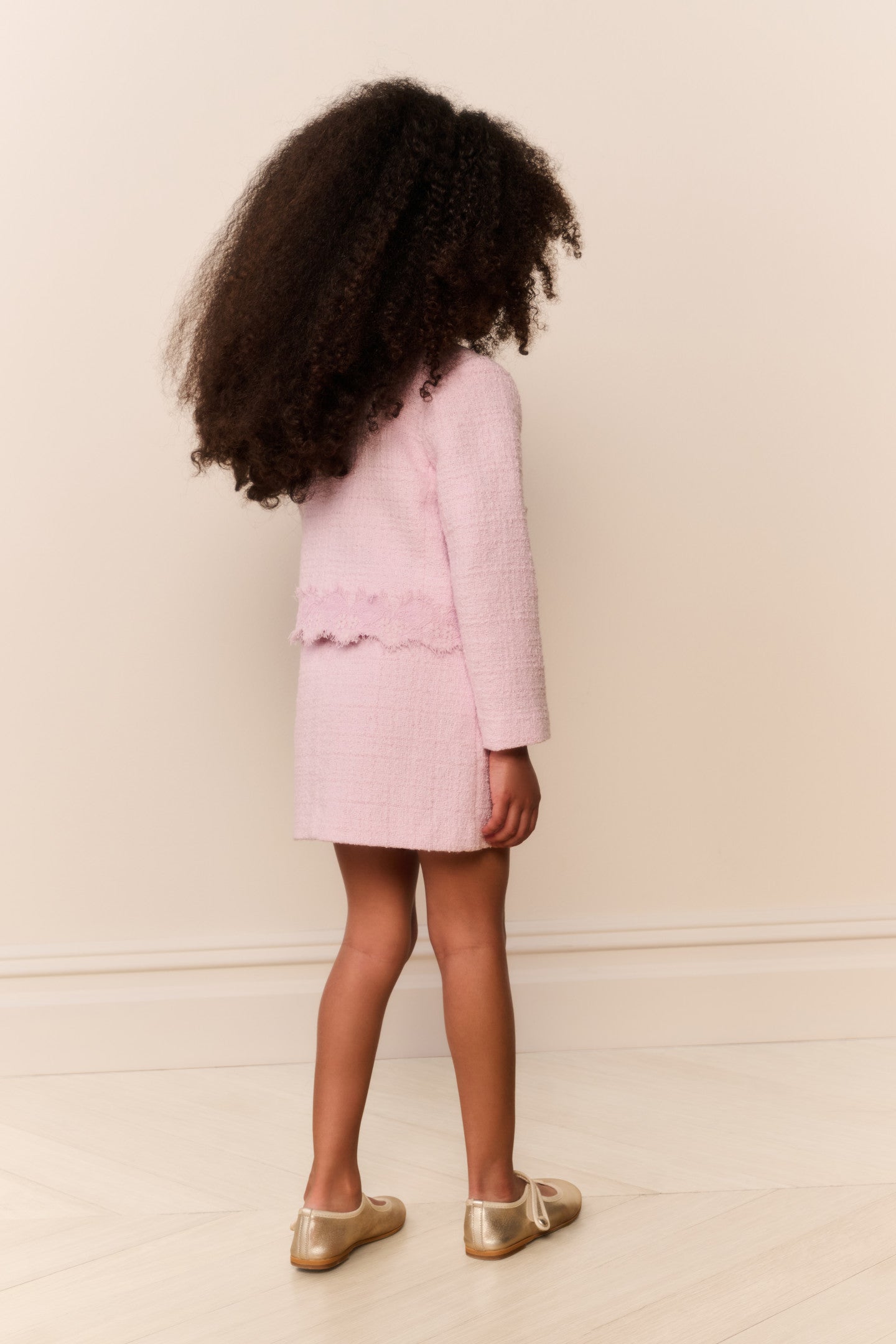 Little Girls Lace Tweed Erina Jacket | Loveshackfancy online